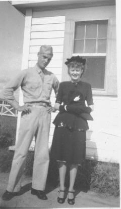 William R. Harry w/cousin - graduation from Flight school