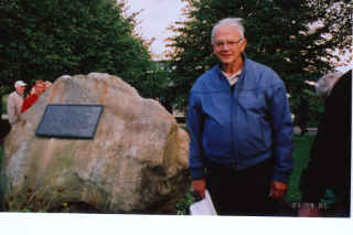 John Kirkham at Stalag Luft I Memoiral in Barth, Germany