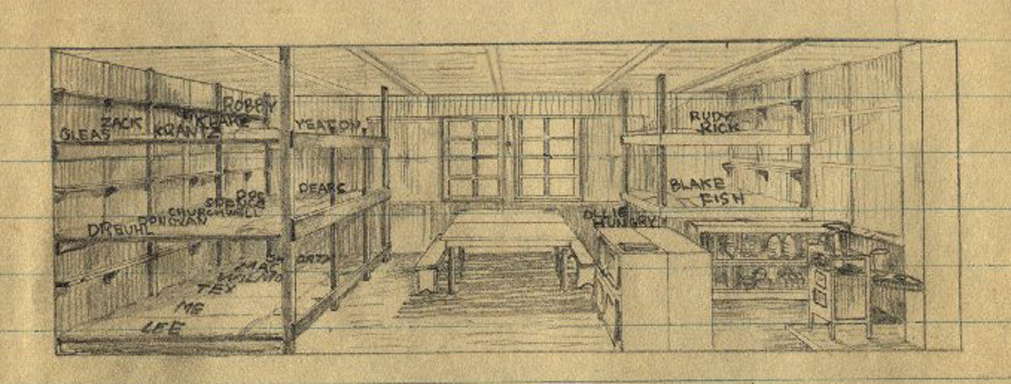 North 3 Barracks 1 Room 2 at Stalag Luft I