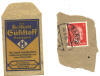 Razor blade package and Barth stamp and postmark from Stalag Luft I POW camp