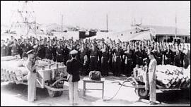 Bombardier Oath being taken - WWII