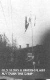 American, British and Russian Flags at Stalag Luft I