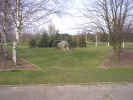 front view of Stalag Luft I  memorial site in Barth, Germany