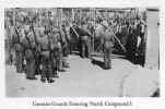 German POW guards at gate to Stalag Luft I prison camp