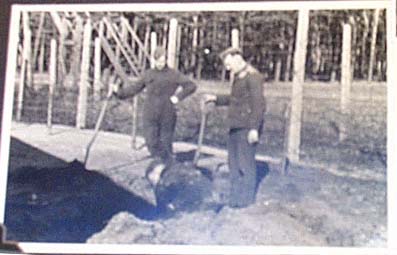 German POW camp guards and tunnel