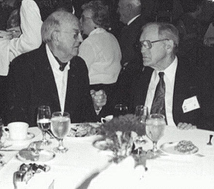 Ulrich Hausmann and W. Lewis Curry at WWII reunion
