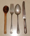 Utensils from World War II POW Camp