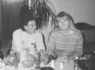 Mom and Mary upon arrival . Dinner reception at Barth hotel.