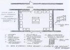 Layout of North 1 Barrack 7 Room 3 at Stalag Luft I