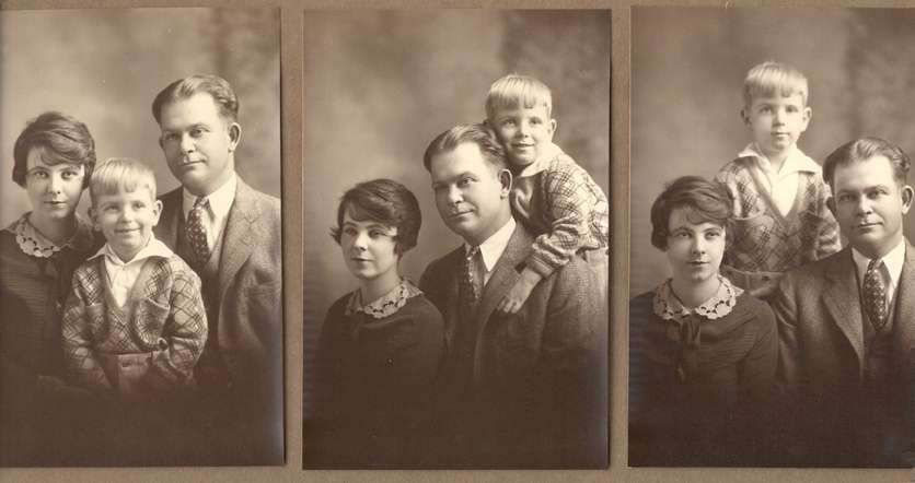 Dad with his parent around 1926 - Mr. and Mrs. James Richard Williams, Sr. of Eufaula, Alabama