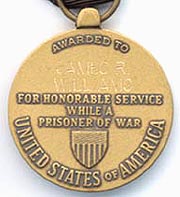 Prisoner of War Medal - reverse