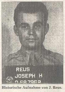 Joseph Henry Reus - German Prisoner of war photo ID