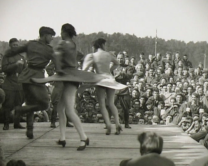 Russians Dancers entertaining the POWs