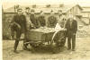 POWs at Stalag Luft I with Bread wagon